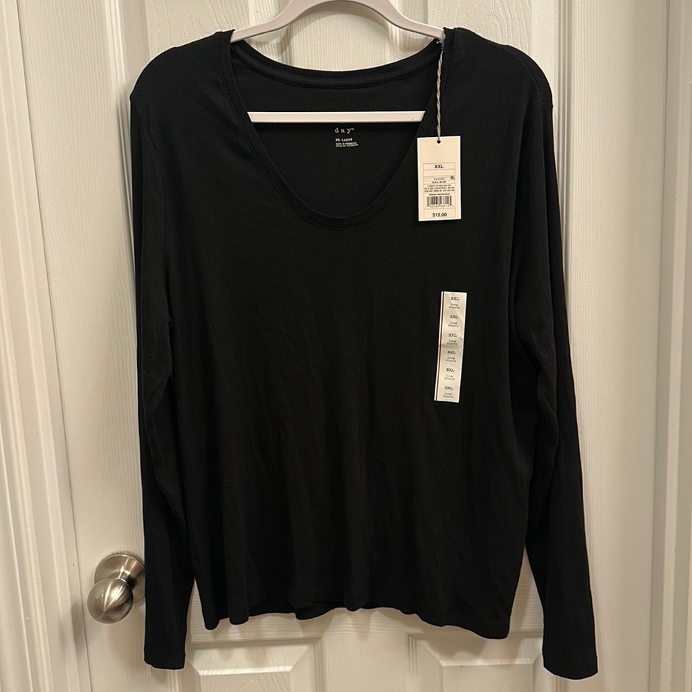 a new day black long sleeve